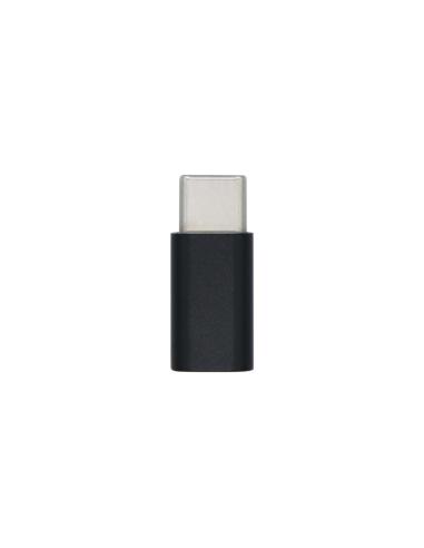 Aisens Mini adaptador usb 2.0 tipo-c macho a Micro usb-b hembra negro