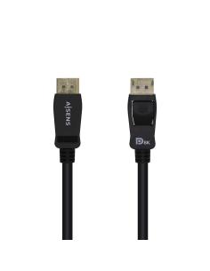 Aisens Cable Displayport certificado V1.4 8k 60hz macho a macho 0.5m negro