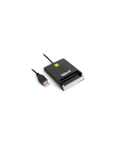 iggual IGG316740 lector de tarjeta magnetica usb negro