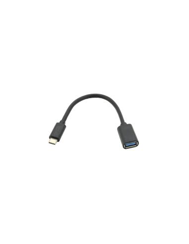 iggual IGG317372 Cable usb tipo-a hembra a usb tipo-c macho 0.2m negro