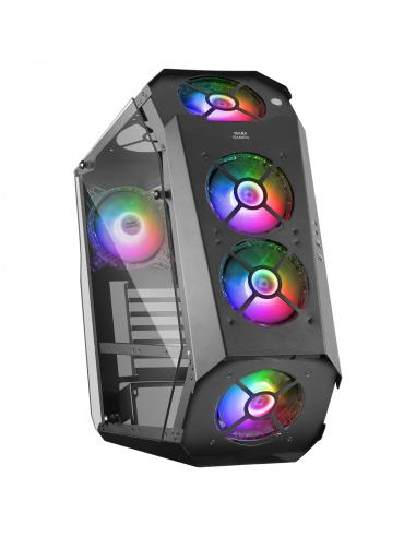 Mars Gaming MC51 Caja PC Gaming ATX Doble Cristal Templado 5xVentilador RGB Negro