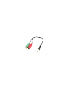 Ewent EC1640 Cable adaptador 3.5mm macho a 2x 3.5mm hembra negro verde rojo