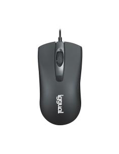 Ratón iggual Ambidextro USB tipo A 1200 DPI Negro