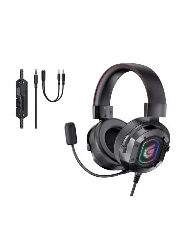 Conceptronic Auricular y casco Auriculares Alámbrico Diadema Juego Negro