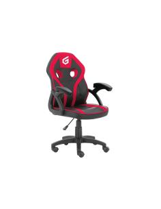 Conceptronic Silla para videojuegos de PC Asiento acolchado Negro, Rojo