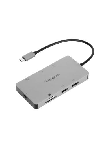 Targus Base para portátil y replicador de puertos Alámbrico USB 3.2 Gen 1 (3.1 Gen 1) Type-C Plata