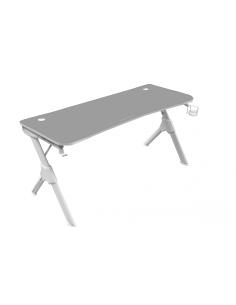 Mars Gaming Mesa Gaming 140cm Soportes Extra Alfombrilla Total Blanco