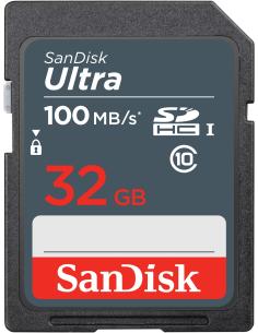 SanDisk Ultra 32GB SDHC Mem Card 100MB/s memoria flash UHS-I Clase 10