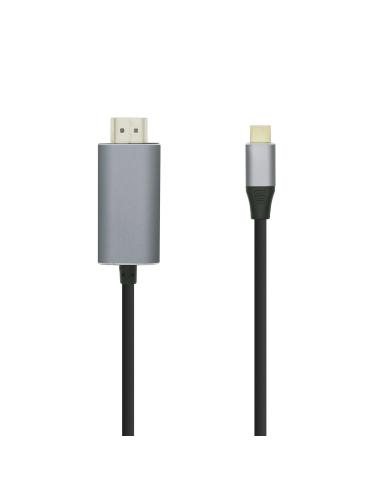 AISENS Cable conversor HDMI a USB-C 4K@60HZ 0,8 m Negro