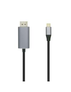 AISENS Cable conversor USB-C a Displayport 4K@60HZ 0.8m Negro