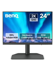 MONITOR PARA FOTOGRAFOS BENQ SW242Q 24.1” IPS,2K, 2560 X 1600, 16:10, 99% ADOBE RGB, 98% P3, CALIBRACIÓN, USB-C 90W, TÜV, LUT 3D