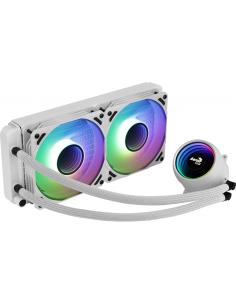 Aerocool Refrigeracion Liquida CPU 2xVentilador 12cm RGB TDP 400W Blanco