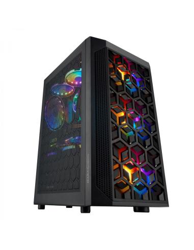 Mars Gaming MCMESH Caja torre gaming micro ATX 3x ventilador FRGB negro