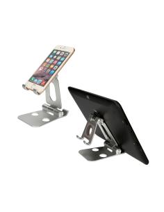 KSIX Soporte Sobremesa Swivel Giratorio Aluminio para SmartPhones Tablet Smartwatch