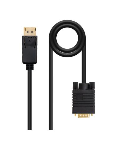 Nanocable Cable conversor DISPLAYPORT a VGA (D-Sub) 5 m Negro