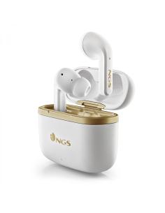 NGS ARTICA TROPHY Auriculares Inalámbrico Dentro de oÍ­do Calls/Music USB Tipo C Bluetooth Oro, Blanco