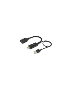 Equip 119039 adaptador de cable de vÍ­deo 0,15 m HDMI tipo A (Estándar) DisplayPort Negro