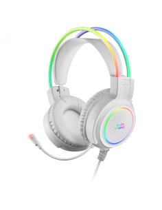 Mars Gaming Auriculares Diadema Chroma RGB Flow Micrófono Sonido Espacial Blanco