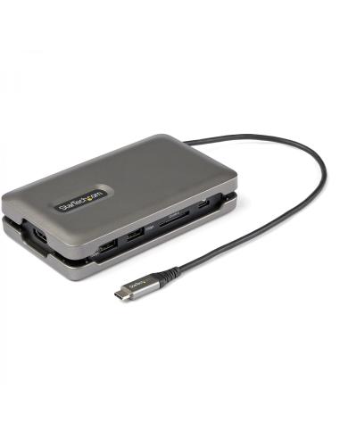 StarTech.com Adaptador Multipuertos USB-C - USB Tipo C a HDMI 2.0 4K a 60Hz - Hub Ladrón USB de 2 Puertos de 10Gbps - con PD de 