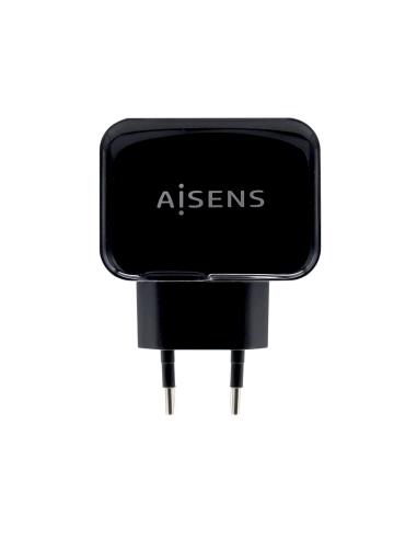 AISENS Cargador pared universal usb 2.0 2puertos negro