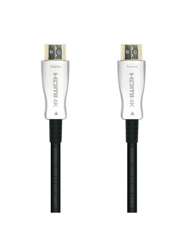 Aisens Cable Hdmi tipo-a estandar macho a macho V2.0 AOC premium alta velocidad 15m negro