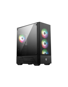 MSI MAG FORGE 112R carcasa de ordenador Midi Tower Negro, Transparente