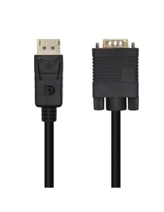 AISENS Cable Conversor DisplayPort A VGA, DP/M-VGA/M, Negro, 3.0m