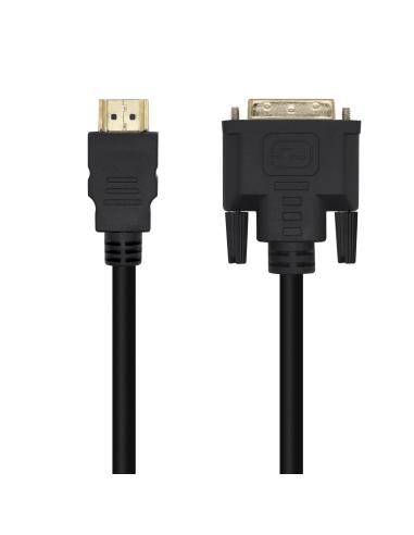 AISENS Cable DVI A HDMI, DVI 18+1/M-HDMI A/M, Negro, 3.0m