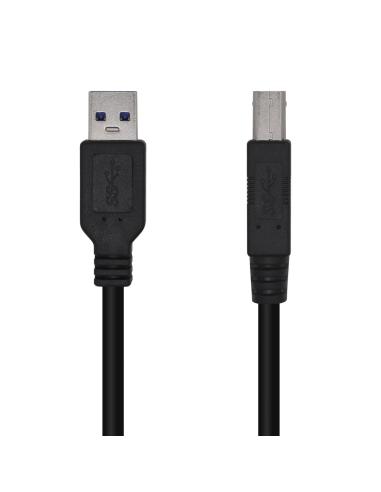 AISENS Cable USB 3.0 Impresora Tipo A/M-B/M, Negro, 2.0m