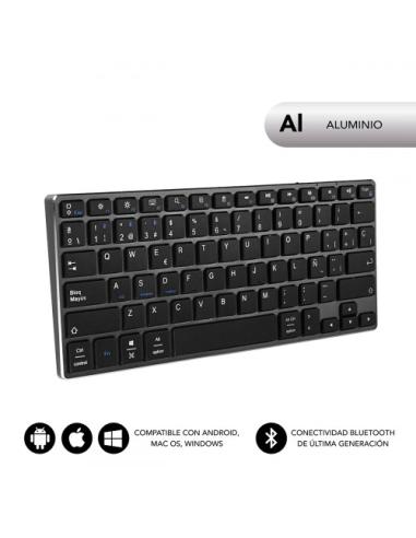 SUBBLIM Teclado Wireless Bluetooth Aluminio Advance Compact Grey