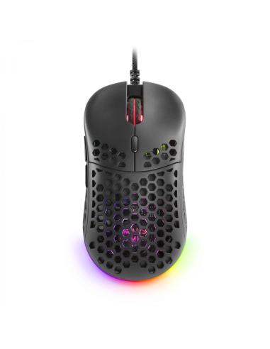 Mars Gaming MM55 Negro Ratón Gaming RGB Chroma Ultra-ligero 55g 12800 DPI