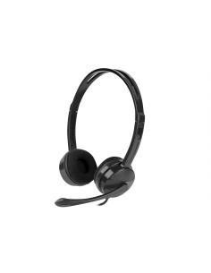 NATEC Canary Auriculares Alámbrico Diadema Oficina/Centro de llamadas Negro