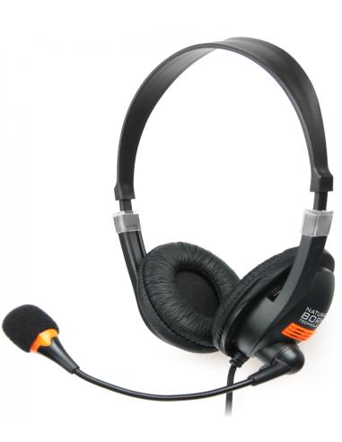 NATEC Drone Auriculares Alámbrico Diadema Llamadas/Música Negro, Naranja