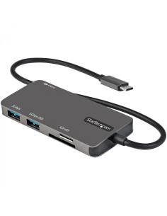 StarTech.com Adaptador Multipuertos USB C - USB C a HDMI de 4K - 100W de Entrega de Alimentación PD - SD - MicroSD - Hub Ladrón 