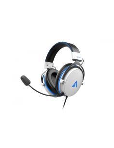 ABYSM AG700 Pro 7.1 White Auriculares Alámbrico Diadema Juego Azul, Blanco