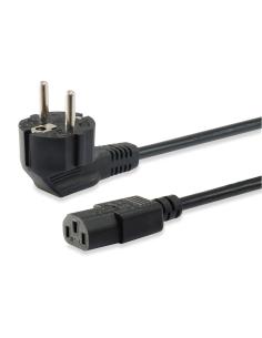 Equip 112121 cable de transmisión Negro 3 m Enchufe tipo F C13 acoplador