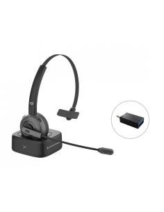 Conceptronic POLONA03BD auricular y casco Auriculares Inalámbrico Diadema Oficina/Centro de llamadas Bluetooth Base de carga Neg