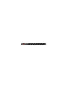 Lanberg PDU-PRO-07F-0200-BK unidad de distribución de energÍ­a (PDU) 6 salidas AC 1U Negro