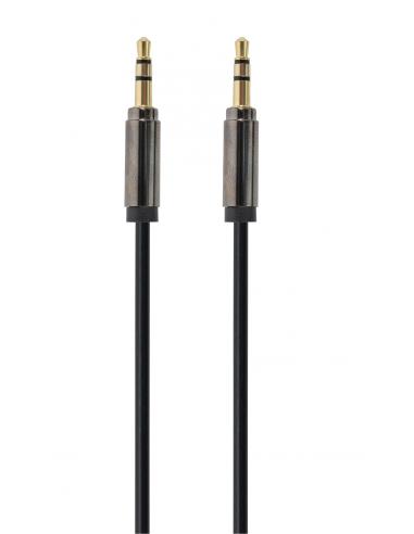 Gembird Cable CCAP-444-0.75M (Mini Jack M - Mini Jack M; 0,75m; black color) cable de audio 3,5mm Negro