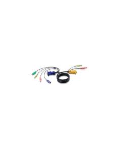 ATEN Cable KVM PS/2 con audio y SPHD 3 en 1 de 1,8 m