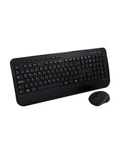 V7 CKW300ES Teclado Full-size con reposamuñecas QWERTY español (negro)