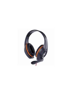 Gembird GHS-05-O auricular y casco Auriculares Alámbrico Diadema Juego Negro, Naranja