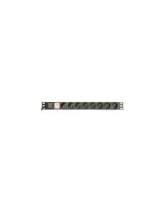 Gembird EG-PDU-014-C14 unidad de distribución de energÍ­a (PDU) 8 salidas AC 1U Negro