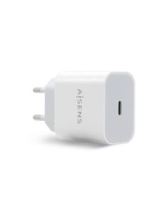 AISENS Cargador USB-C PÐ?3.0 1 Puerto 1x USB-C 20 W, Blanco