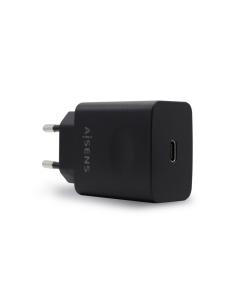 AISENS Cargador USB-C PD 3.0 1 Puerto 1x USB-C 20 W, Negro