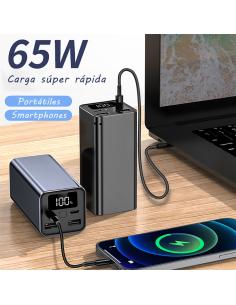 Leotec BaterÍ­a externa para portátiles 65W POWER DELIVERY 20.000mAh