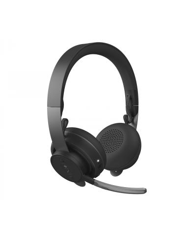 Logitech MSFT Teams Zone Wireless Plus Auriculares Inalámbrico Diadema Oficina/Centro de llamadas Bluetooth Grafito