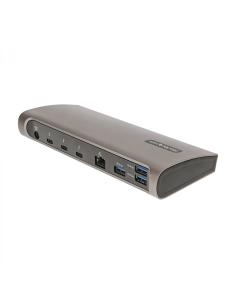 StarTech.com TB4CDOCKUE base para portátil y replicador de puertos Alámbrico Thunderbolt 4 Negro, Gris