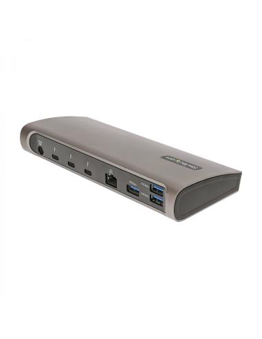 StarTech.com TB4CDOCKUE base para portátil y replicador de puertos Alámbrico Thunderbolt 4 Negro, Gris