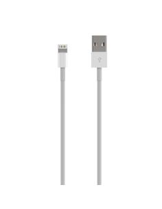 AISENS Cable Lightning A USB 2.0, Lightning/M-USB A/M, Blanco, 0.5 m